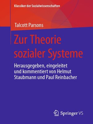 cover image of Zur Theorie sozialer Systeme